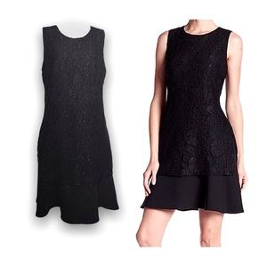 Nanette Lepore Black Lace Overlay Sheath Dress 12